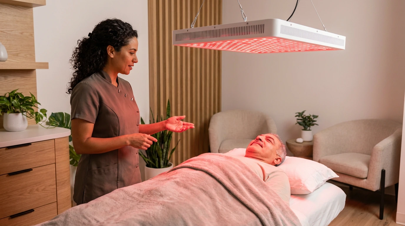 Red Light Therapy treatment session