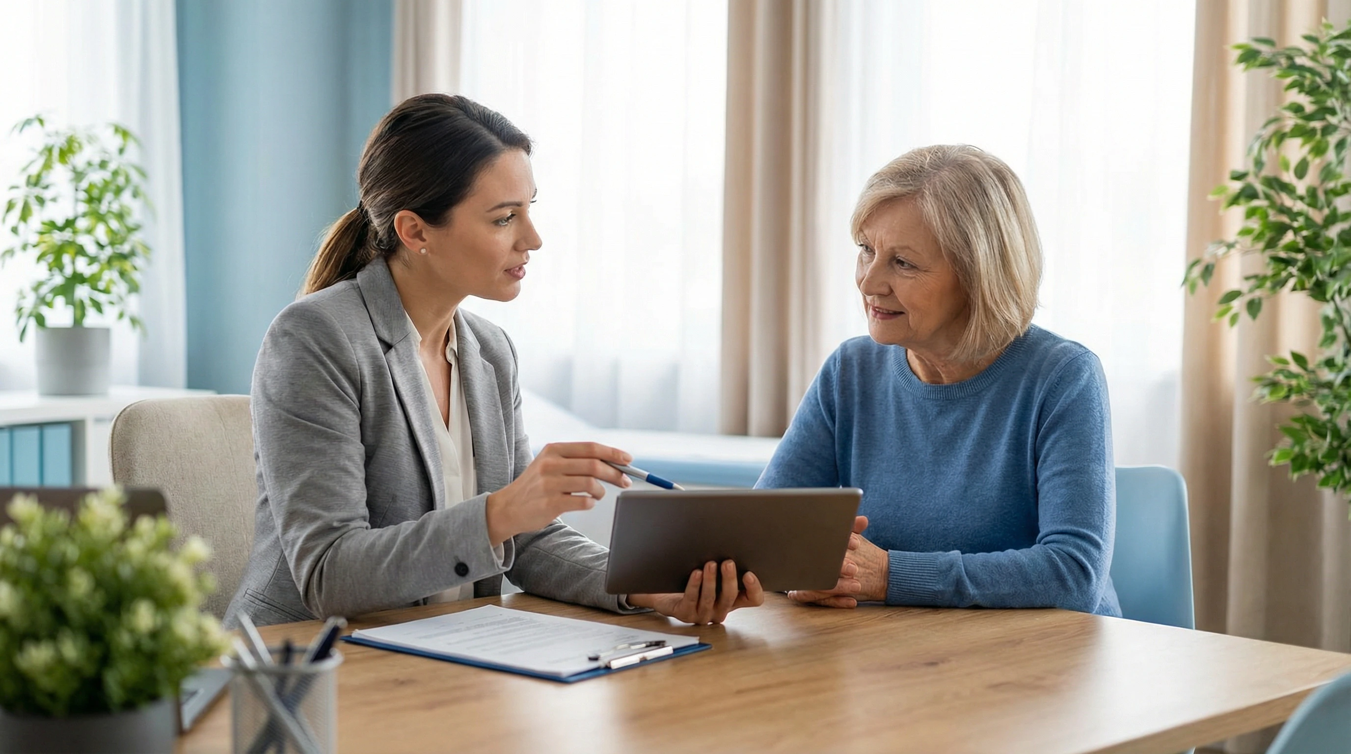 Doctor consulting patient about medical weight loss program at NM Stem Cell