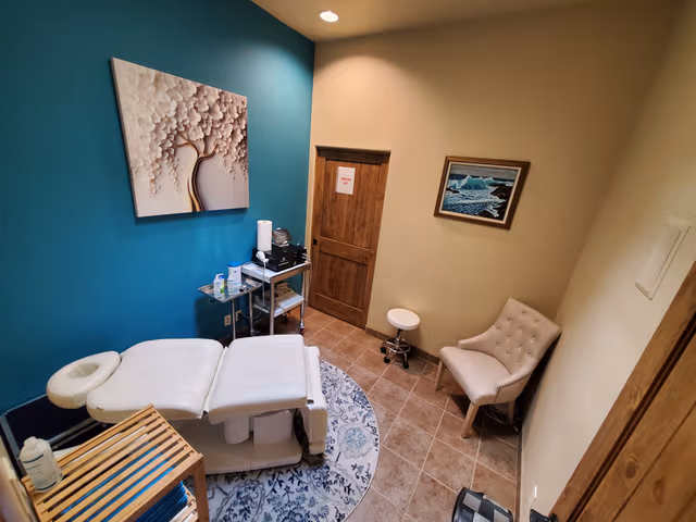 NM Stem Cell treatment room with art and decor